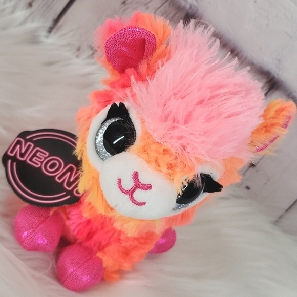 🆕️NWT Zuru Coco Surprise Neon Juno Orange Llama Plush Stuffed Animal Toy - Picture 6 of 15